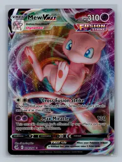 Mew VMAX 114/264 Holo VMAX Rare Fusion Strike NM Graphics Free Shipping PP-10-50 - Image 1