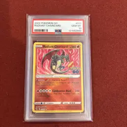 PSA 10 RADIANT CHARIZARD 011/078 SHINY POKEMON GO ✨ - Image 1