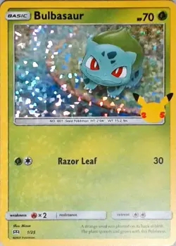 Pokemon | McDonald's 25th Anniversary Promos | Bulbasaur - 1/25 | 001/025 | NM H - Image 1