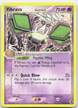 Vibrava 24/101 Rare Dragon Frontiers Pokemon Lightly Played - Image 1