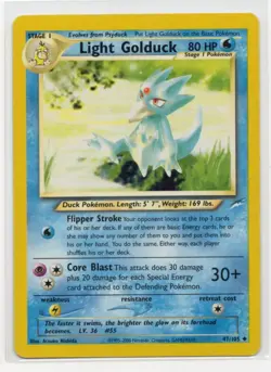 Light Golduck 47 Neo Destiny - Unlimited Pokemon LP (Uncommon) - Image 1