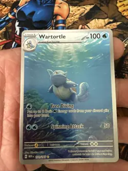 Pokemon TCG Wartortle 171/165, Scarlet & Violet 151, Illustration Rare, NM Cond. - Image 1