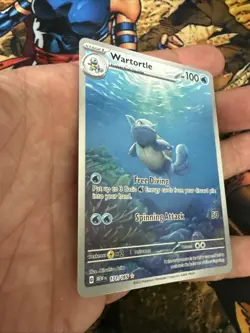 Pokemon TCG Wartortle 171/165, Scarlet & Violet 151, Illustration Rare, NM Cond. - Image 3