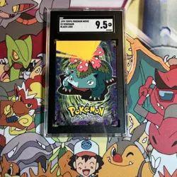 1999 TOPPS POKEMON THE MOVIE EDITION #E3 VENUSAUR BLACK LOGO SGC 9.5 - Image 2