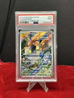 Charmander 044 Obsidian Flames Elite Trainer Box Pokemon PSA 9 - Image 1
