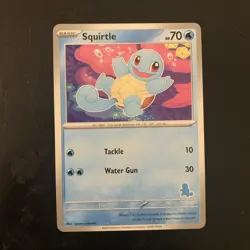 Pokemon TCG Squirtle My First Battle Squirtle Stamp Silver Border LP - Image 1