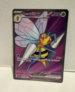 Nintendo Beedrill ex Secret Rare Full Art Holo 098/086 Crimson Haze EN - Image 1