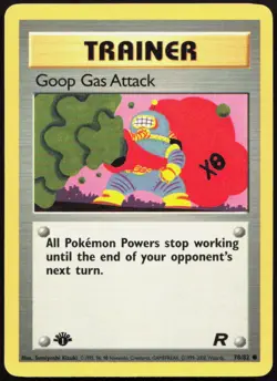 Goop Gas Attack 78/82 Common Team Rocket Pokemon 1st Edition Near Mint - Image 1