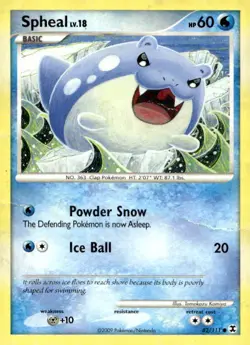 Spheal 82/111 Common Rising Rivals Pokemon Lightly Played - Image 1