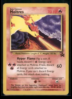 MOLTRES 21 PROMO WIZARDS BLACK STAR PROMOS POKEMON LP - Image 1