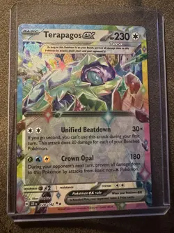 Pokemon TCG Terapagos EX 128/142 Scarlet & Violet: Stellar Crown NM/M Pack Fresh - Image 1