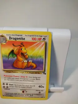 Pokemon TCG Dragonite Rare Fossil Unlimited Non-Holo Card 19/62 NM Condition - Image 3