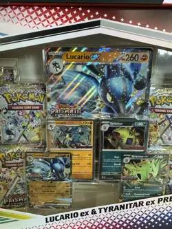 Pokemon Prismatic evolution Lucario & Charizard ex special collection bundle - Image 5