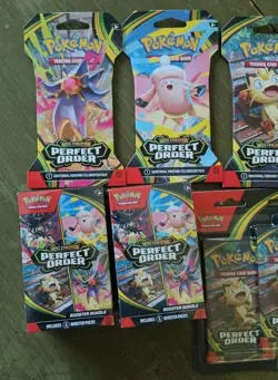 Pokemon Perfect Order sealed Lot 2x Booster Bundles, Sleeved Art set + Blisters! - Image 2