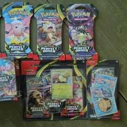 Pokemon Perfect Order sealed Lot 2x Booster Bundles, Sleeved Art set + Blisters! - Image 3