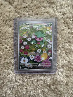 Fomantis 085/084 IR Illustration Rare Pitch Black ME05 Pokemon Card NM - Image 3