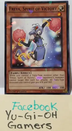 YUGIOH FREYA SPIRIT OF VICTORY BP03-027 SHATTERFOIL LIGHT PLAYED - Image 1