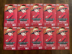 One Piece TCG OP-13 Carrying On His Will Sleeved Booster Pack Lot of 10 SEALED - Image 1