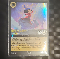 Disney Lorcana Mickey Mouse Playful Sorcerer D23 Expo Promo 07/D23 Foil - Image 1