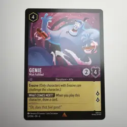 Genie - Wish Fulfilled - Azurite Sea - Disney Lorcana TCG 53/204 Rare NM - Image 1