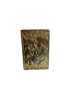 1999 Charizard Pokemon Trading Card 24K Gold Plated, Limited Edition Burger King - Image 1