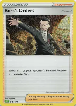 Pokemon TCG Boss's Orders (CLV) #019/034 Holo Trading Card Game Classic NM - Image 1
