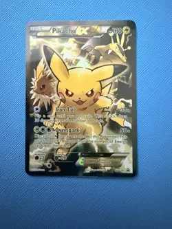 Pokemon TCG Pikachu EX XY124 Black Star Promo 2016 Holo Card - Image 1