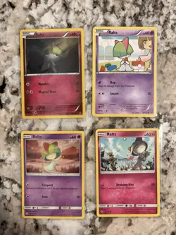 Pokemon TCG Ralts Lot Of 4 Near Mint Condition English Common Cards - Image 1