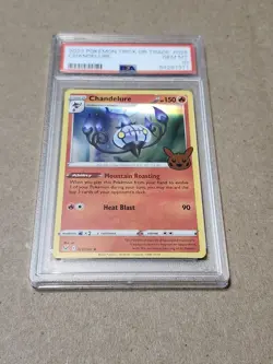 2023 Pokemon TCG Trick Or Trade Chandelure PSA 10 Low Pop - Image 1