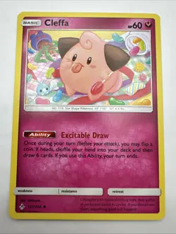 Pokemon Card Cleffa Unbroken Bonds Uncommon 131/214 Near Mint - Image 1