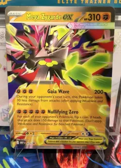 Mega Zygarde EX 071 PROMO LENTICULAR Perfect Order Pokemon Oversized Card - Image 1
