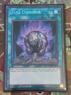 DUNE-EN059 Dark Corridor - Secret Rare 1st Edition Mint YuGiOh Card - Image 1