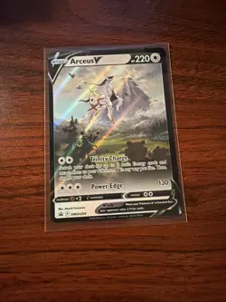 Pokemon TCG Arceus V SWSH204 2022 Figure Collection Black Star Promo Card NM - Image 1