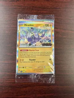 Pitch Black Prerelease Staff Promo Card 4-pack Sealed New In Plastic Pokemon TCG - Image 1