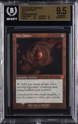 2022 MTG THE BROTHERS' WAR RETRO ARTIFA FOIL M MOX AMBER BGS 9.5 - Image 1