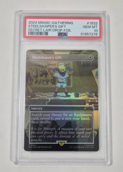 Steelshaper's Gift FOIL PSA 10 2024 MTG SECRET LAIR DROP FALLOUT: S.P.E.C.I.A.L. - Image 1