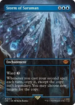 Magic The Gathering MTG STORM OF SARUMAN BORDERLESS The Lord of the Rings NM - Image 1