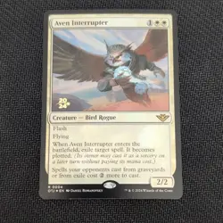 MTG Aven Interrupter Outlaws of Thunder Junction Pre-Release Foil - Image 1