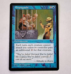 Wizards of the Coast MTG Propaganda Tempest Uncommon Blue Regular EN 80 LP - Image 1
