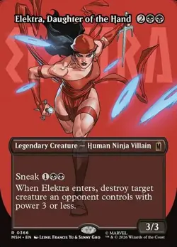 Elektra, Daughter of the Hand (#366) - Foil Extended Art MSH NM MTG - Image 1