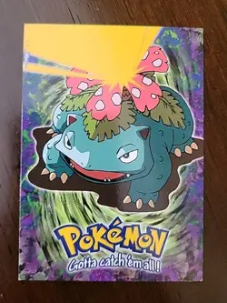 DMG! 1999 Topps Pokemon The Movie Blue Logo Venusaur #3 E3 of 12 - Image 1