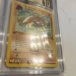 Pokemon TCG Kabuto Fossil 50 1st Edition 50/62 1999 CGC Pristine 10 99 - Image 5
