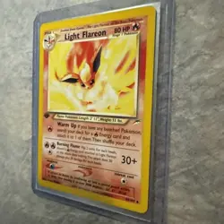 Pokemon TCG Light Flareon 46/105 Uncommon Neo Destiny Pokemon 1st Edition NM - Image 3
