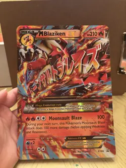 Pokemon TCG M Blaziken EX XY86 Black Star Promo Jumbo Oversized EN MP - Image 1