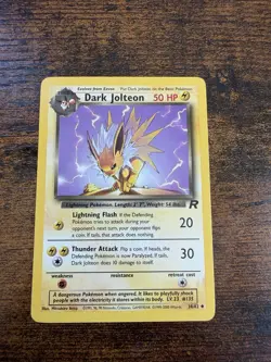 Pokemon TCG Team Rocket Dark Jolteon 38/82 Uncommon Regular Unlimited 2000 - Image 1