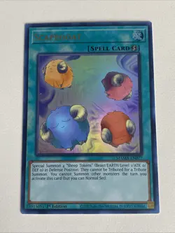 Yugioh - Scapegoat x 3 - 1st Edition Ultra Rare NM - Free Holographic Card - D - Image 2