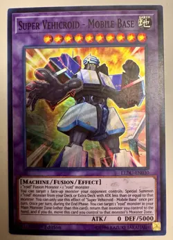 Super Vehicroid - Mobile Base LEDU-EN030 1st Edition Super Rare LP Yugioh - Image 1