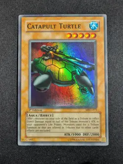 Yugioh - Catapult Turtle MRD-075 1st Edition Super Rare LP - Image 1