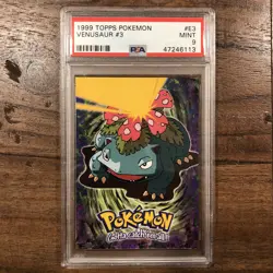#03 Venusaur E3 Topps First Movie Blue Logo Pokemon Card 1999 PSA 9 MINT - Image 1