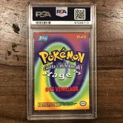 #03 Venusaur E3 Topps First Movie Blue Logo Pokemon Card 1999 PSA 9 MINT - Image 2